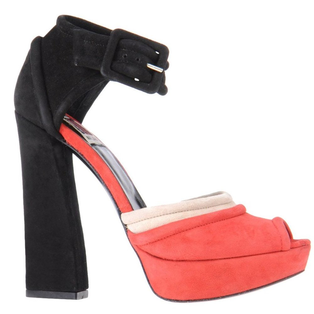 Antonio Marras‎ suede platform sandals/heels